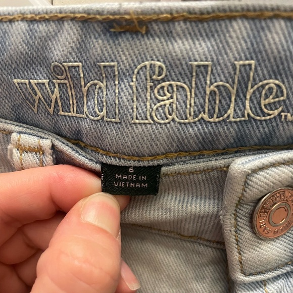 Wild Fable size 6 jean shorts - Picture 3 of 3